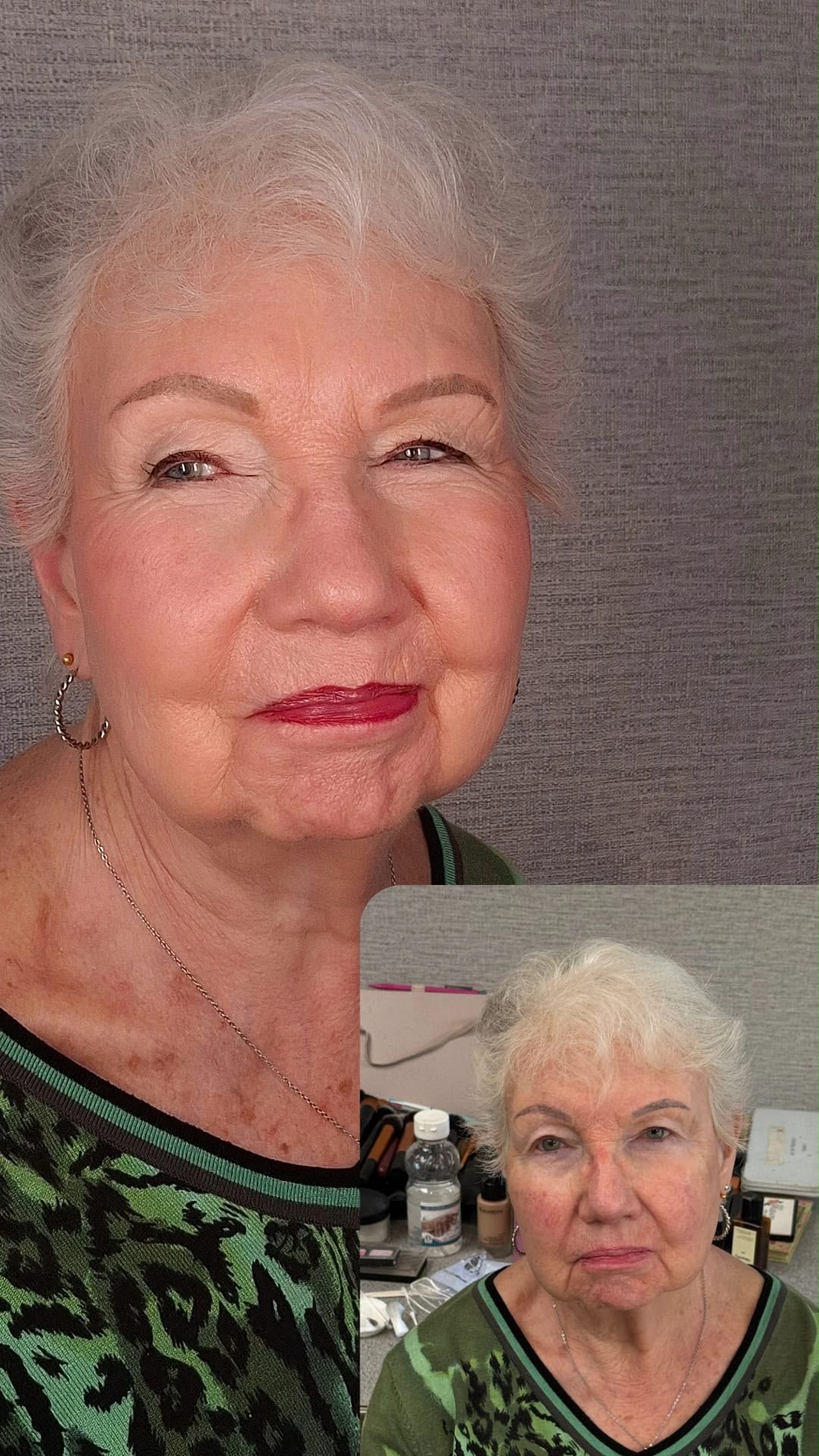 Avant / après maquillage cliente Sab' Institut 4